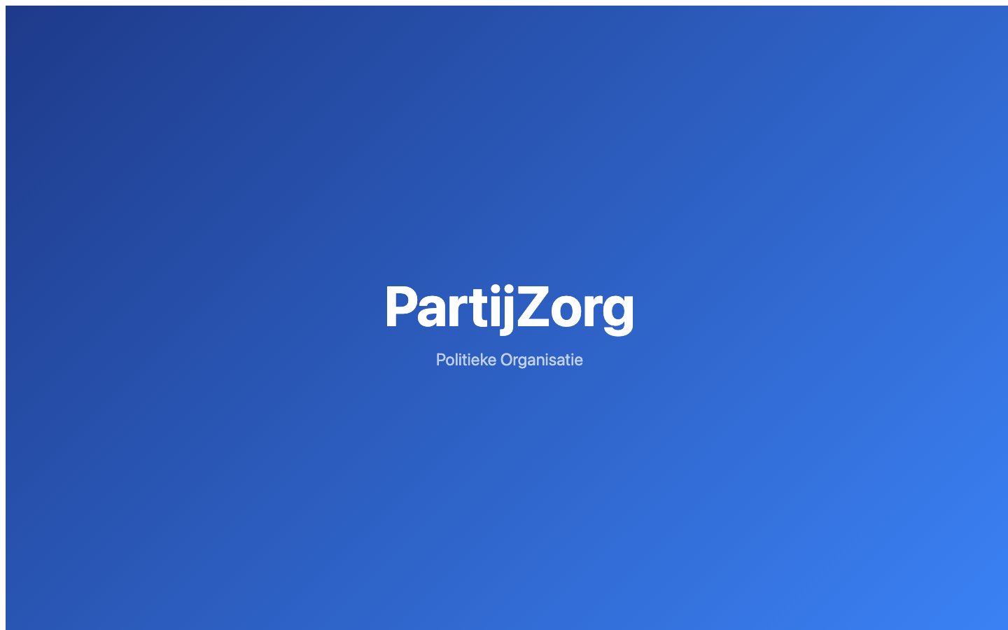 PartijZorg — thuiszorg Amsterdam